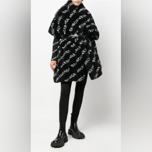Balenciaga faux fur stole.